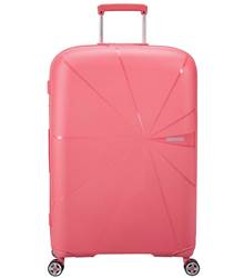 American Tourister Starvibe 77 cm Expandable Spinner Luggage - Sun Kissed Coral