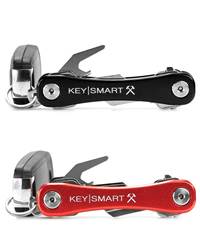 KeySmart Rugged Key Holder with Belt Clip and Bottle Opener - Holds Up to 14 Keys