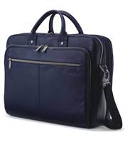 Samsonite Classic Leather Toploader 15.6" Laptop Bag -  Navy