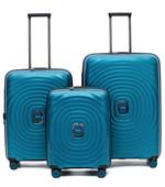 Tosca Eclipse 4-Wheel Expandable Luggage Set of 3 - Blue (Small, Medium and Large)