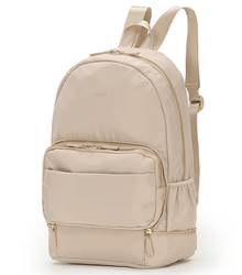 Tosca Harlow Zip Away Backpack / Shoulder Bag - Beige