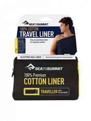 Travel Sleep Liner : Cotton Traveller with Pillow Insert 